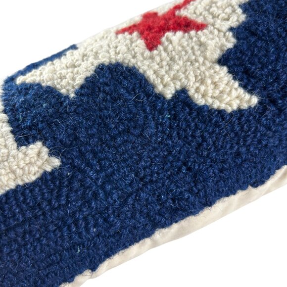 Texas State Home Lumbar Accent Hook Pillow Red White Blue 20" x 8" - Picture 5 of 7